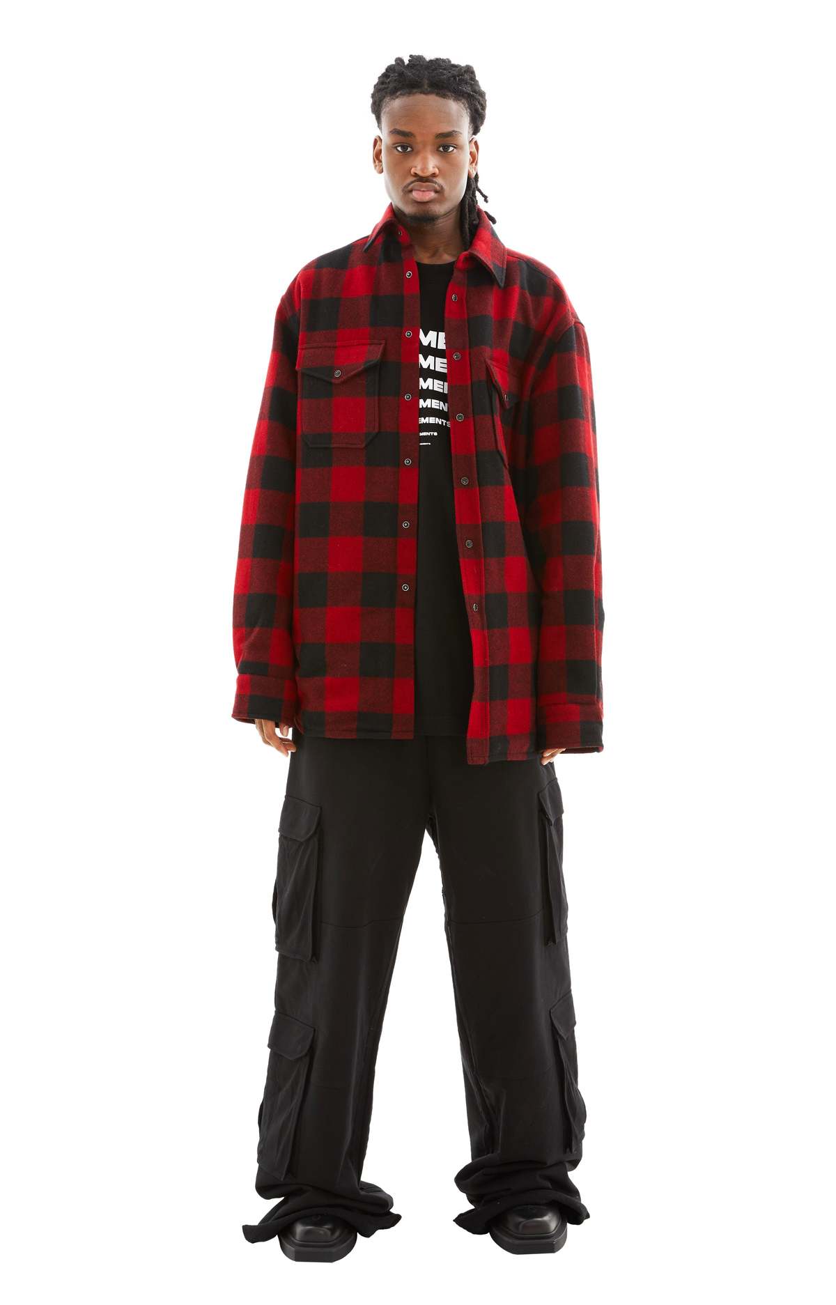 Vetements Flannel Shirt - Red/Black Check | Garmentory