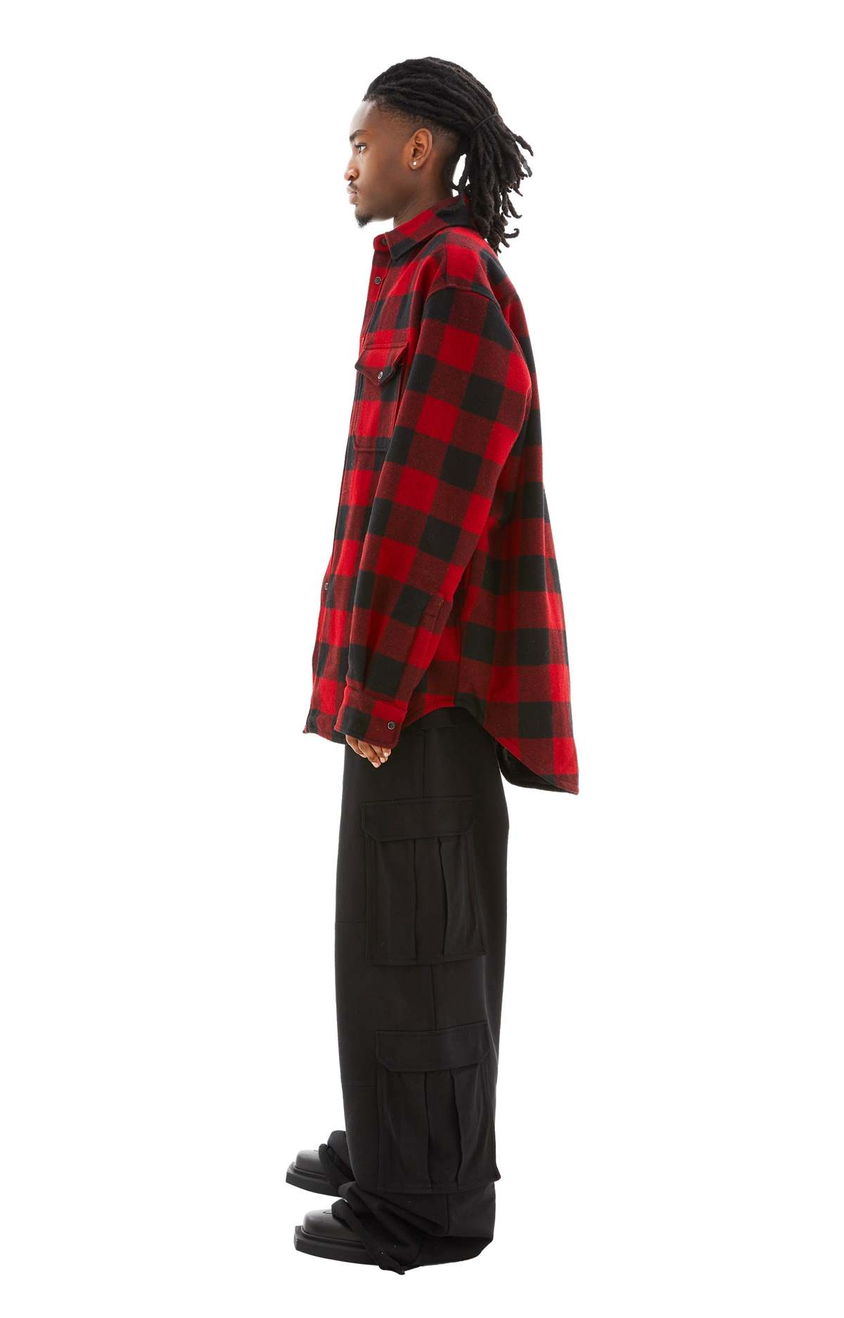 Vetements Flannel Shirt - Red/Black Check | Garmentory