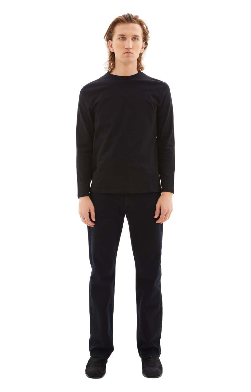 Jil Sander Long Sleeved T-Shirt w/Print - Black | Garmentory