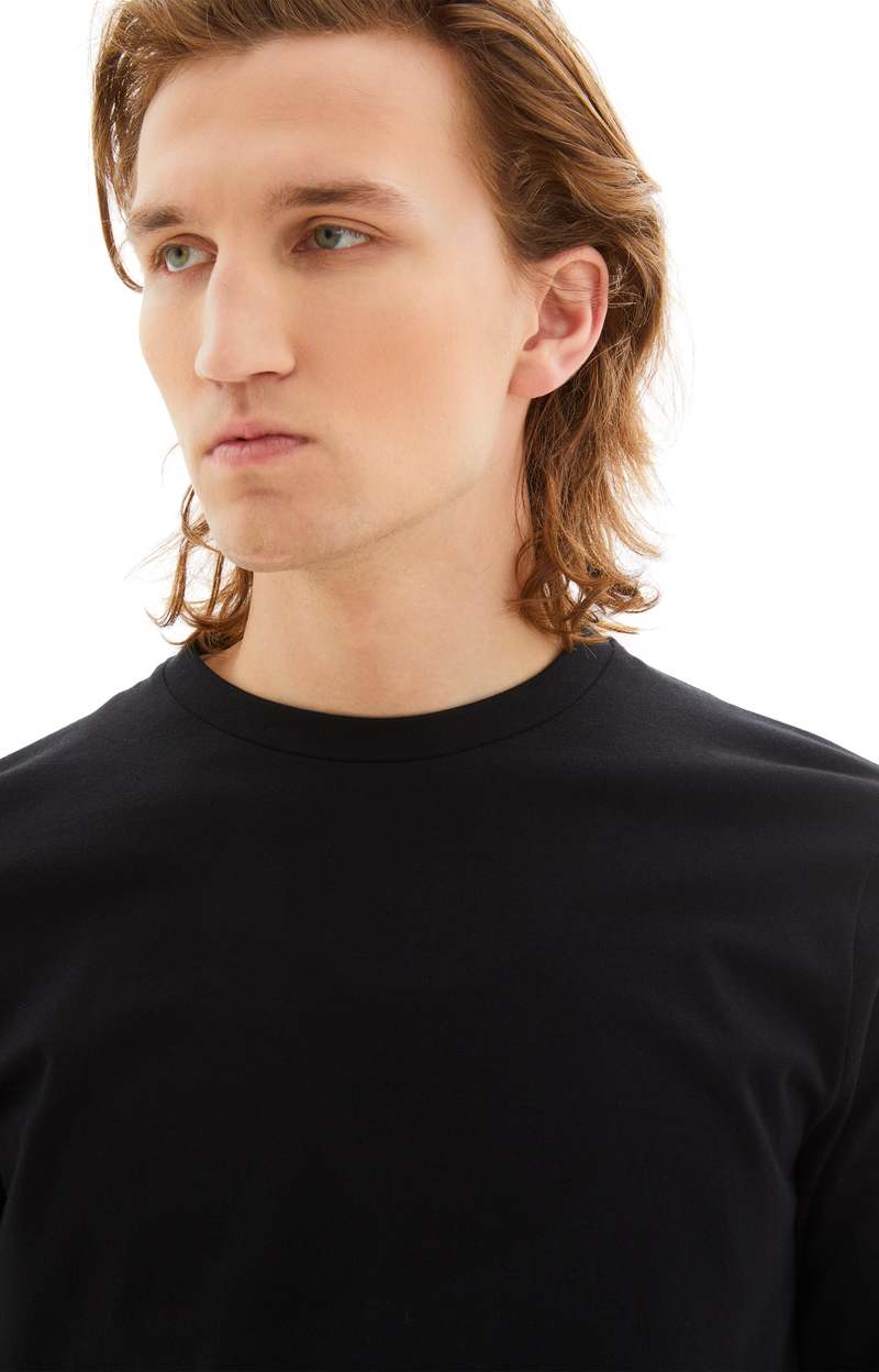 Jil Sander Long Sleeved T-Shirt w/Print - Black | Garmentory