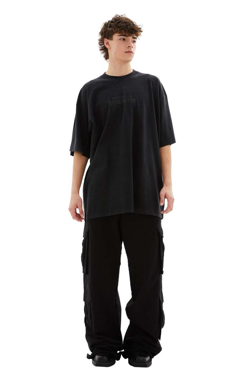 Vetements Property Of Vetements T Shirt Washed Black Garmentory