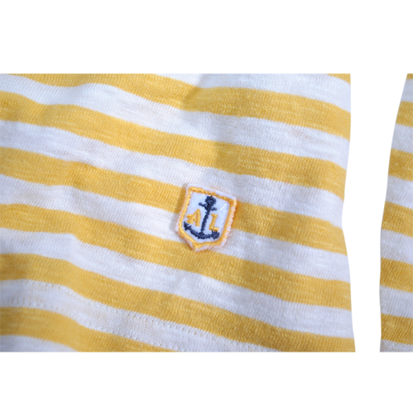 Cotton / Linen Mariniere, Nature / Gold Cotton / Linen Mariniere, Nature / Gold