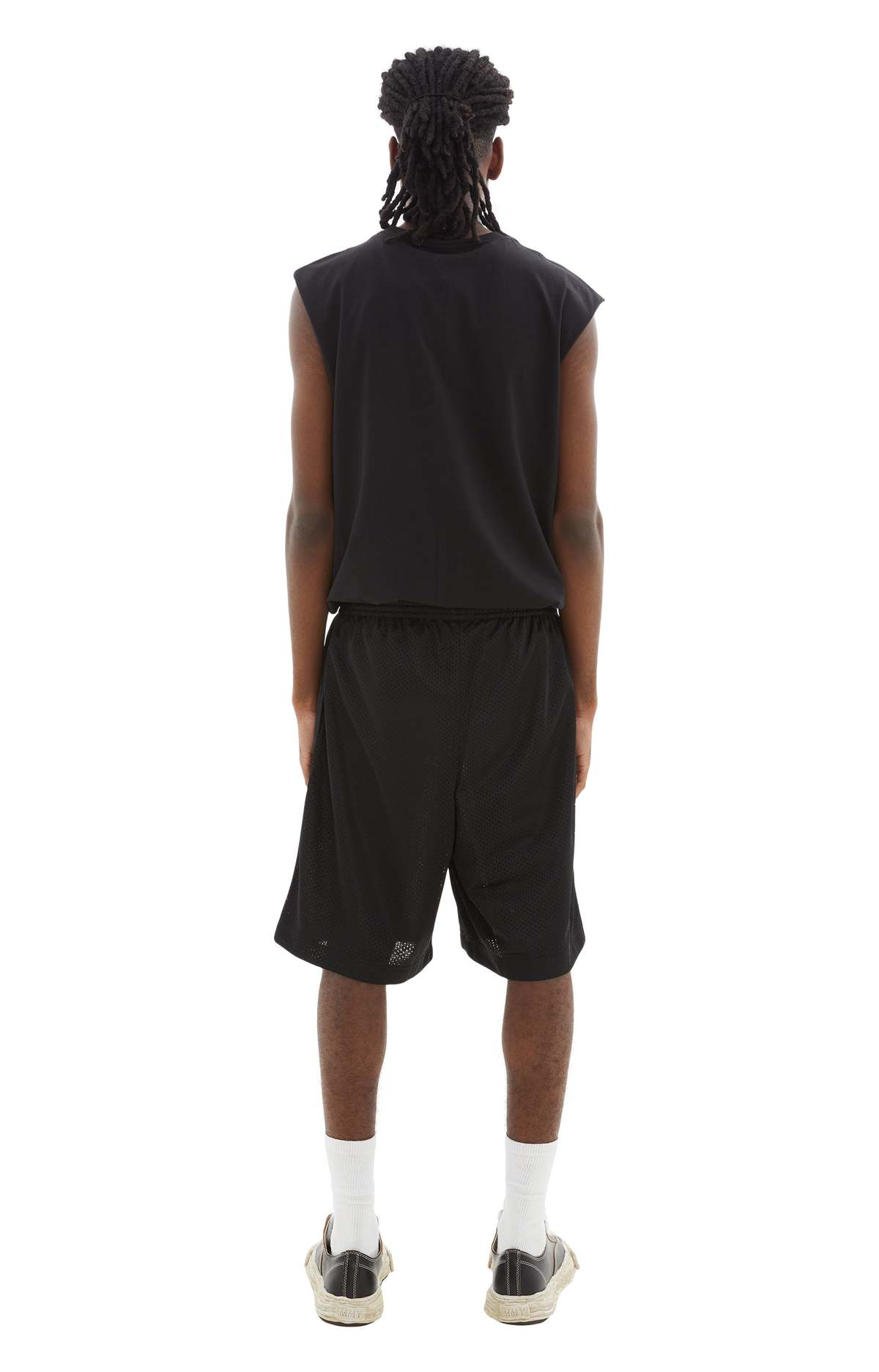 【SKY HIGH FARM WORKWEAR】SHF SAND Msize SKY HIGH FARM WORKWEAR SHF Sand Mesh Shorts - Black | Garmentory