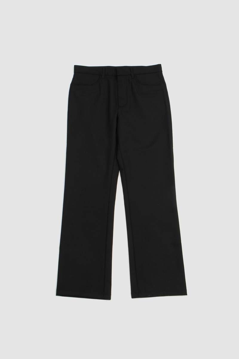 Sunflower Flare French Trousers - Black | Garmentory