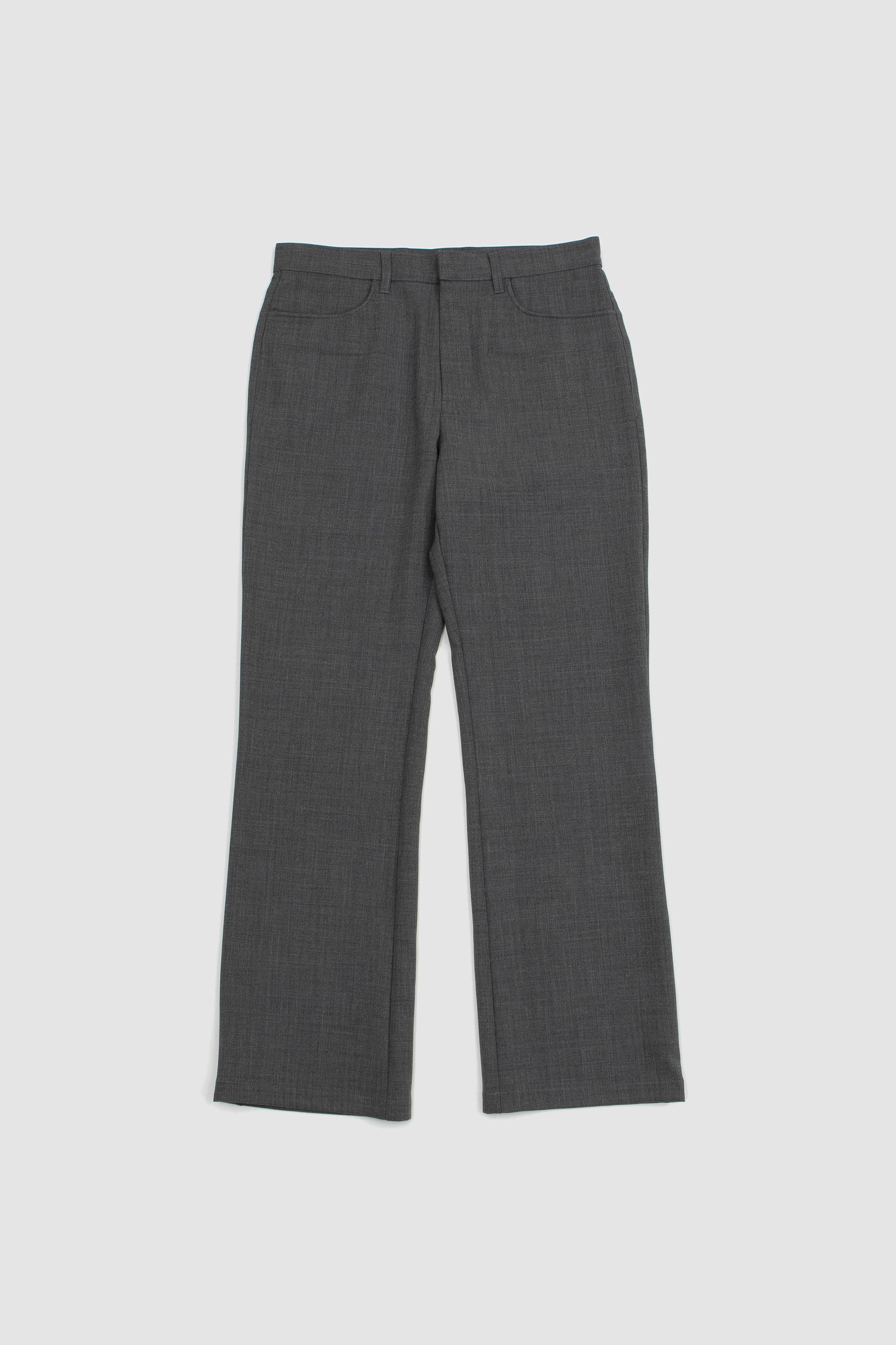Sunflower Flare French Trousers - Grey Melange | Garmentory