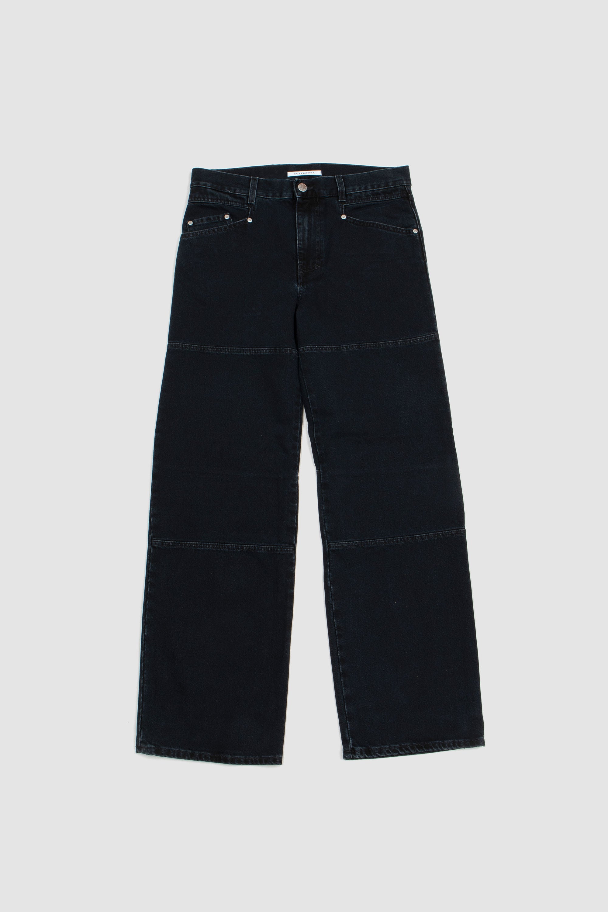 Sunflower Flare Work Jeans - Blue Black | Garmentory