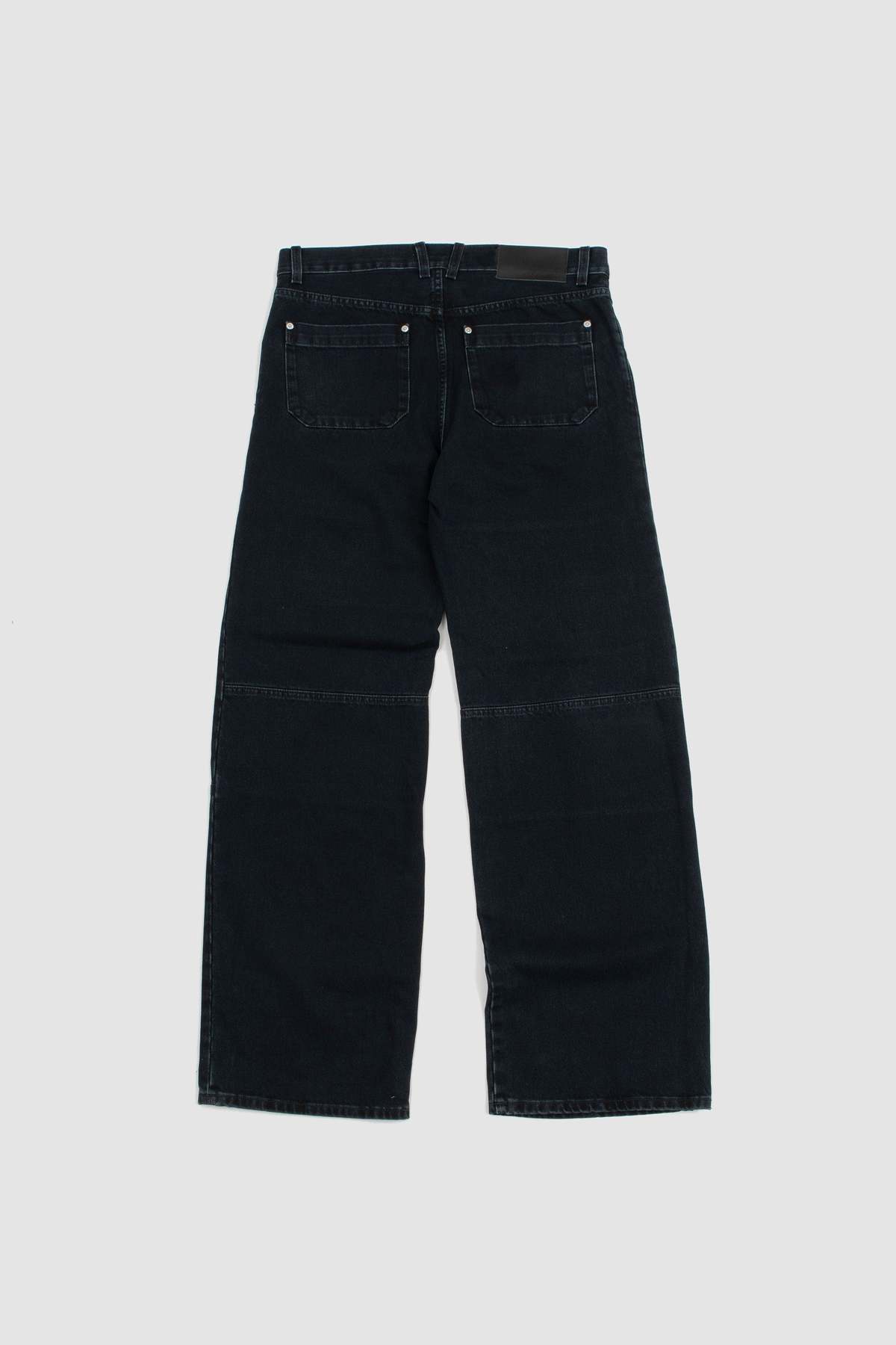 Sunflower Flare Work Jeans - Blue Black | Garmentory