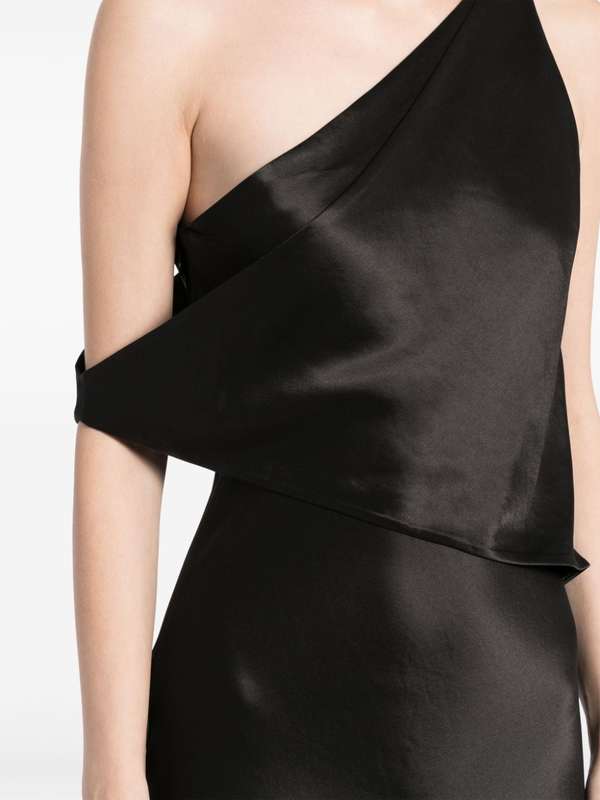 staud naomi asymmetrical dress Black Monette Asymmetric Dress main image 0