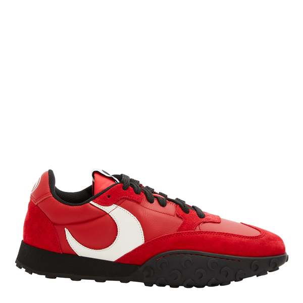 MARINE SERRE Metal Free MS Rise Sneakers - Red Orange | Garmentory