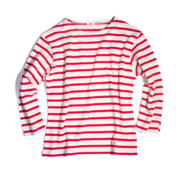 Armor Lux Passerelle Fair Trade Mariniere, Nature / Red Armor Lux Passerelle Fair Trade Mariniere, Nature / Red