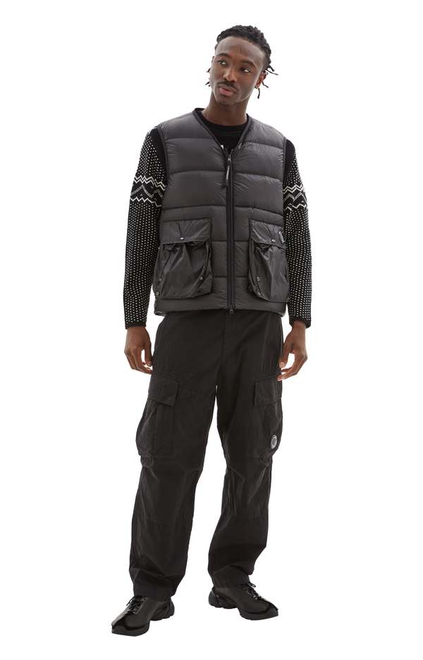 C.P. Company D D Shell Down Vest - Black | Garmentory