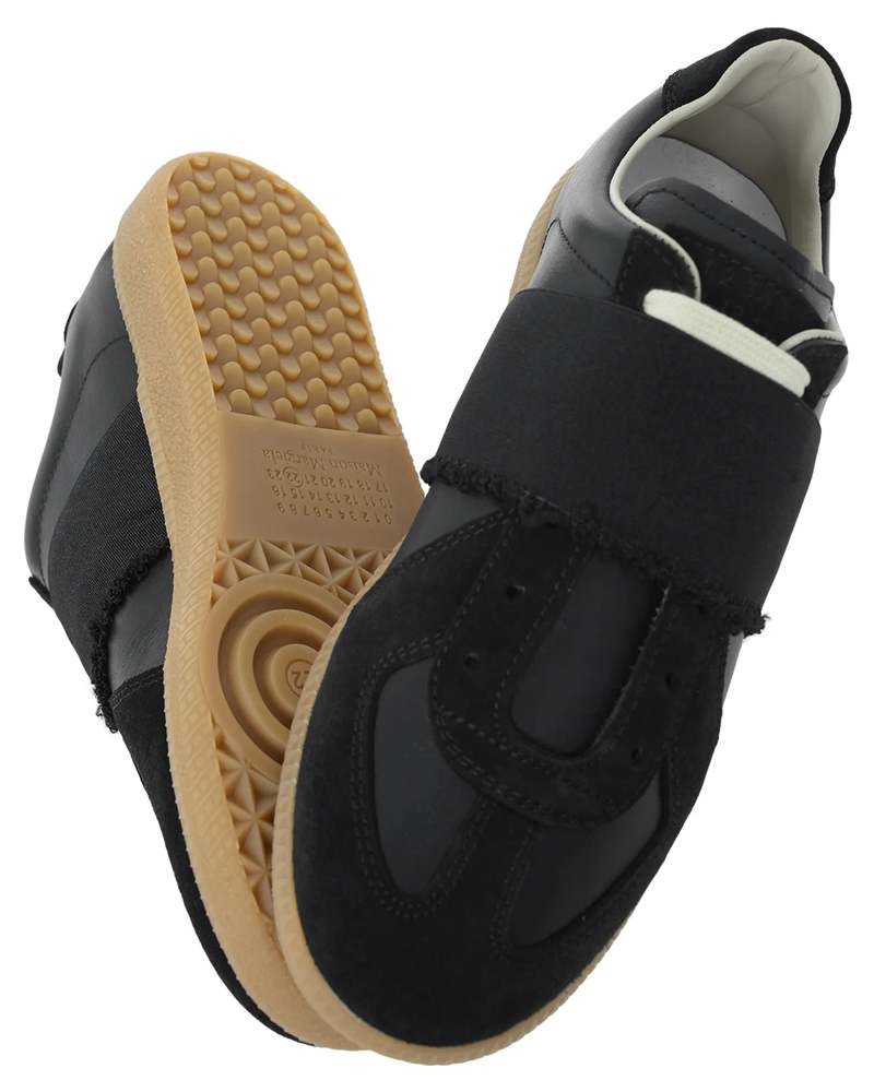Maison Margiela Womens Replica Elastic Band Sneakers - Black