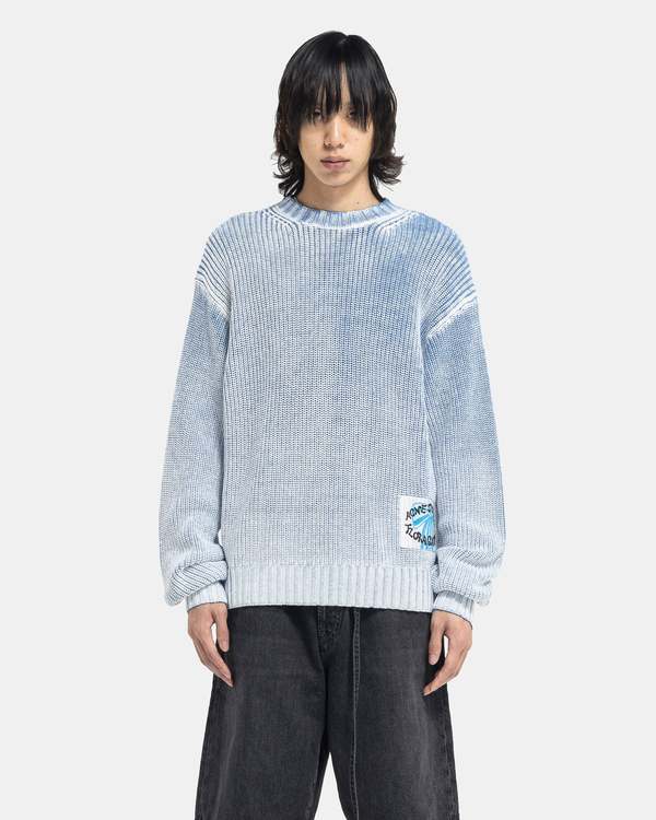 Acne Studios Crew Neck Jumper - Old BlueWhite | Garmentory