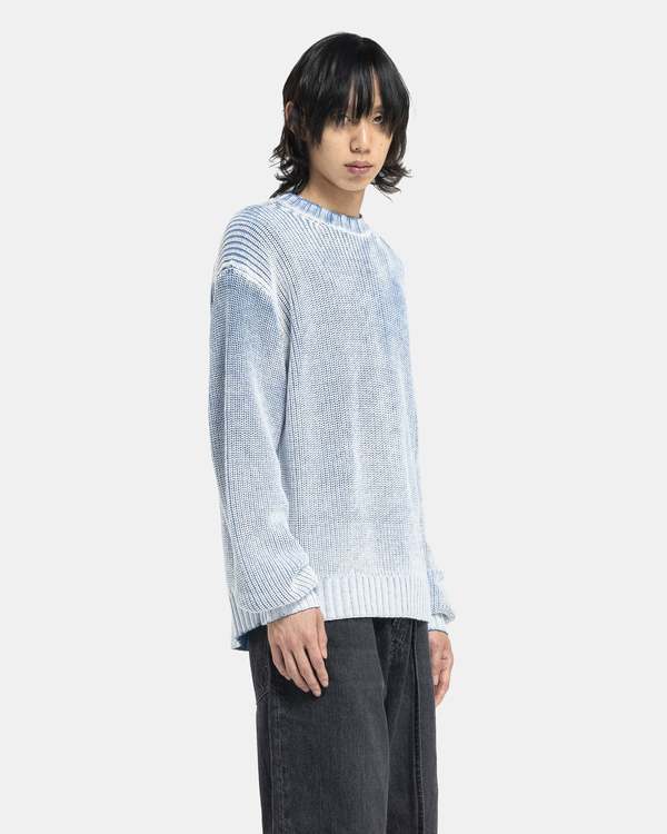 Acne Studios Crew Neck Jumper - Old BlueWhite | Garmentory