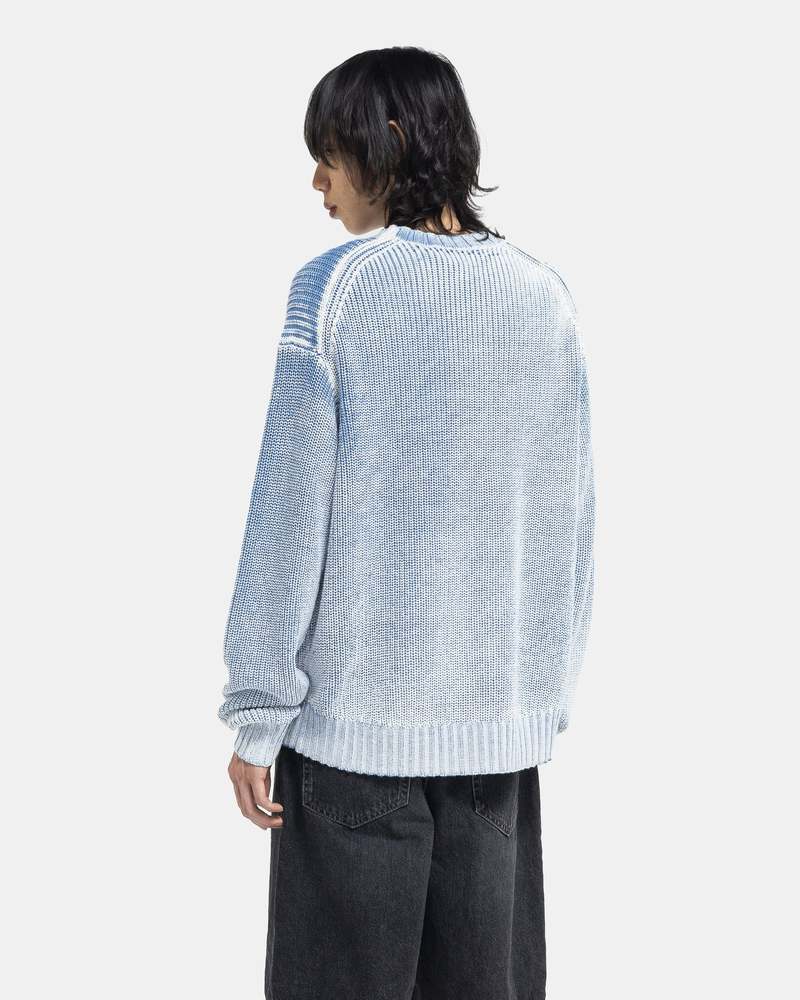 Acne Studios Crew Neck Jumper - Old BlueWhite | Garmentory