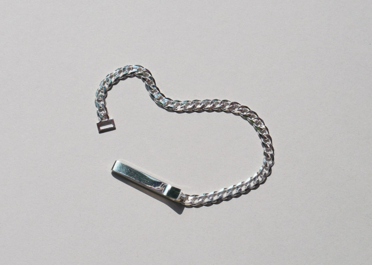 Saskia Diez Grand ID Narrow Bracelet - Sterling Silver - Image 1 of 2