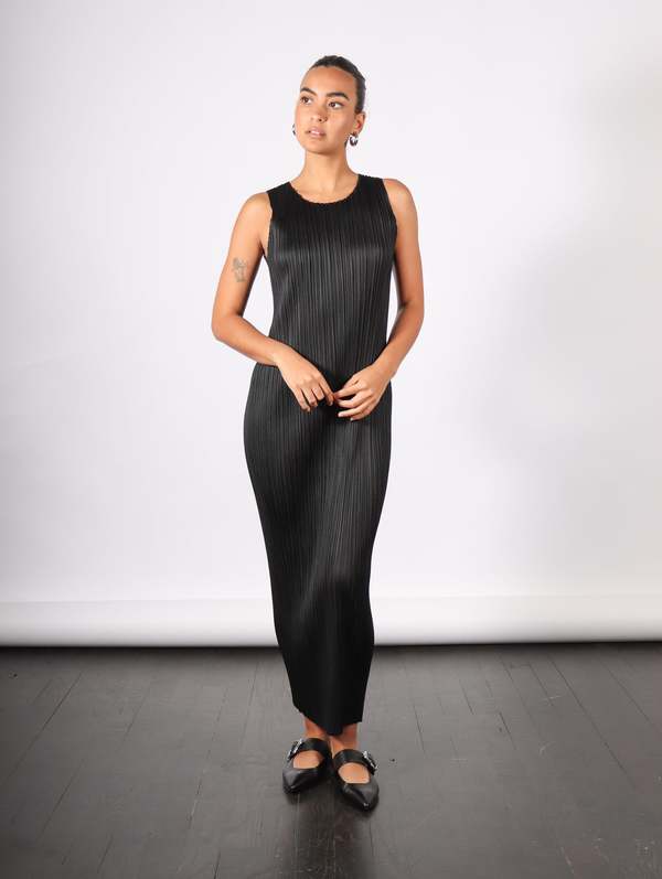 Pleats Please by Issey Miyake Basics Dress - Black | Garmentory