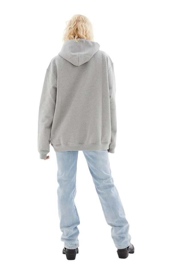 VTMNTS Graffiti Big Barcode Hoodie - Grey Melange | Garmentory