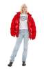 VTMNTS Red Laquer Puffer Jacket - Red - Thumbnail 5