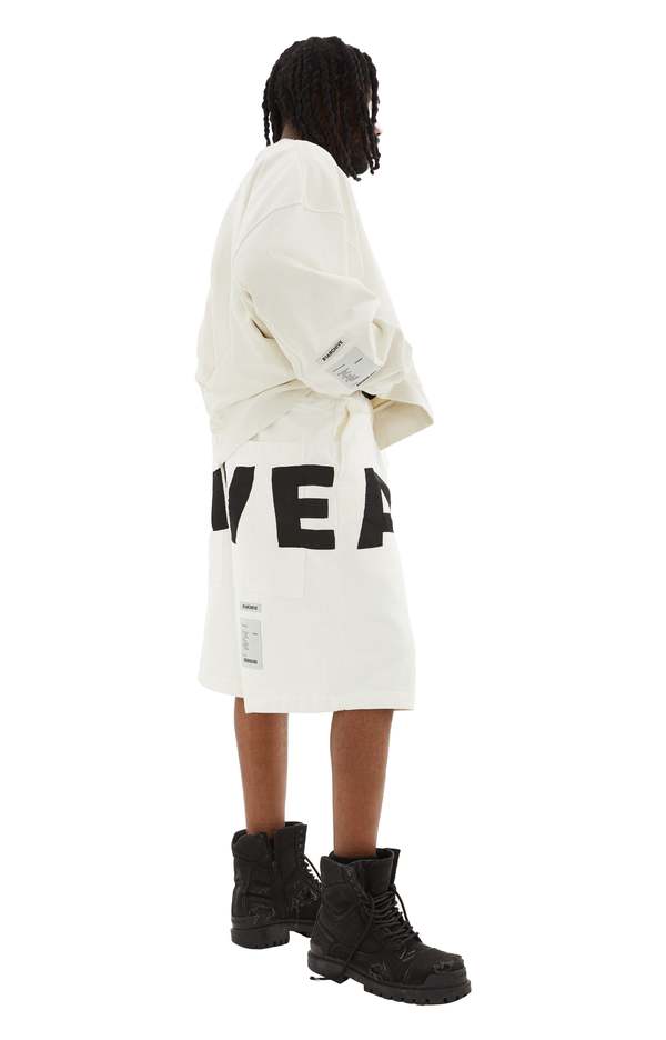 B1archive Skate Drawstring Short - Ecru B1archive Skate Drawstring Short - Ecru