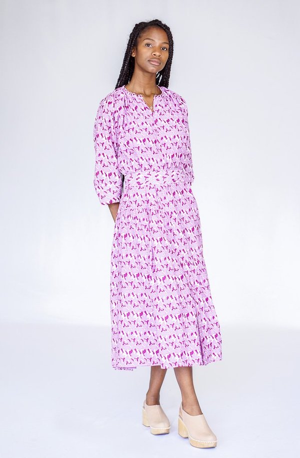 Apiece Apart Stella Shirred Tiers Dress Apiece Apart Stella Shirred Tiers Dress