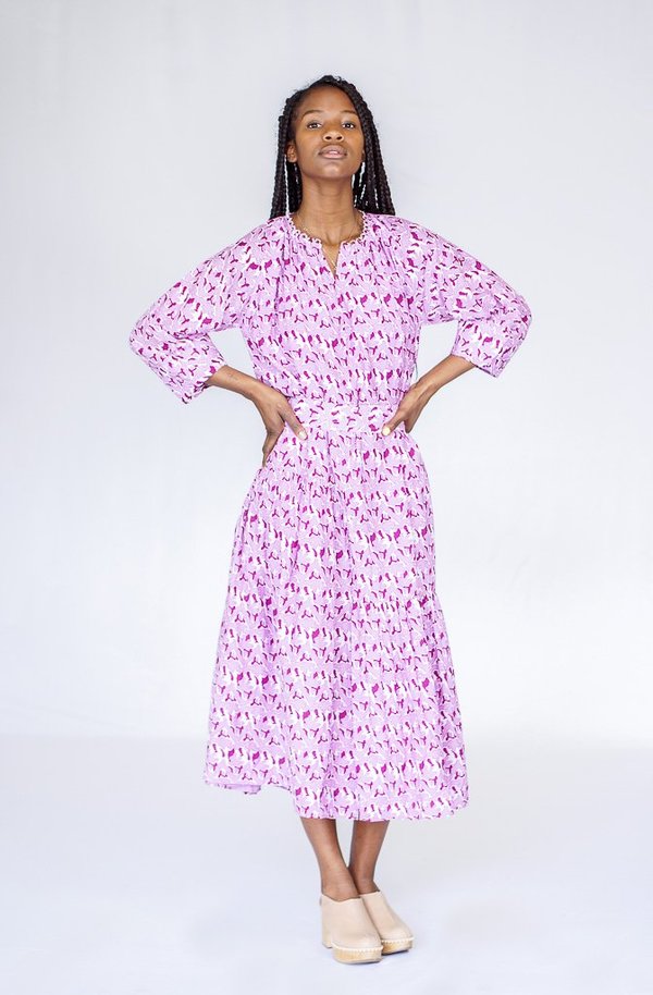 Apiece Apart Stella Shirred Tiers Dress Apiece Apart Stella Shirred Tiers Dress