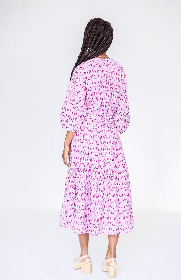 Apiece Apart Stella Shirred Tiers Dress Apiece Apart Stella Shirred Tiers Dress