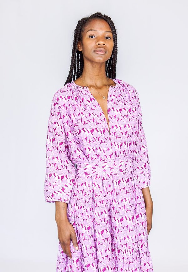Apiece Apart Stella Shirred Tiers Dress Apiece Apart Stella Shirred Tiers Dress