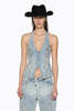 Ksubi Valentina Halter Paragoon Patch - Denim - Thumbnail 1