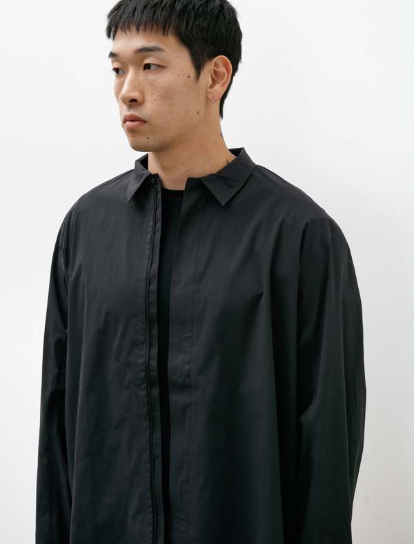 トップス VEILANCE METRY LS MENS BLACK SAPPHIRE M Metry LS Shirt — Black Sapphire – La Garçonne