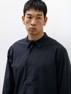 Veilance Metry LS Shirt - Black Sapphire | Garmentory