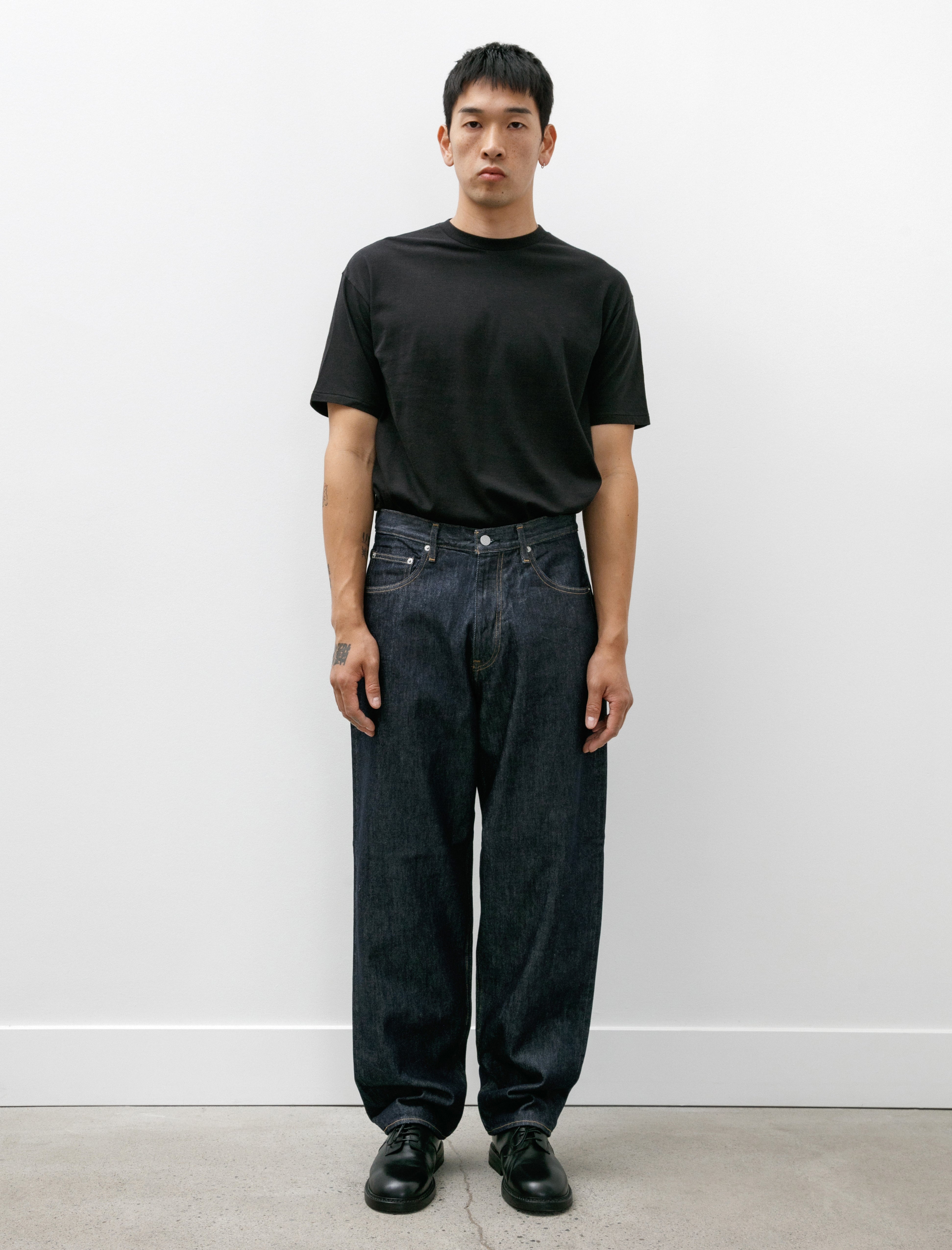 Auralee Hard Twist Denim Wide Pants - Indigo | Garmentory