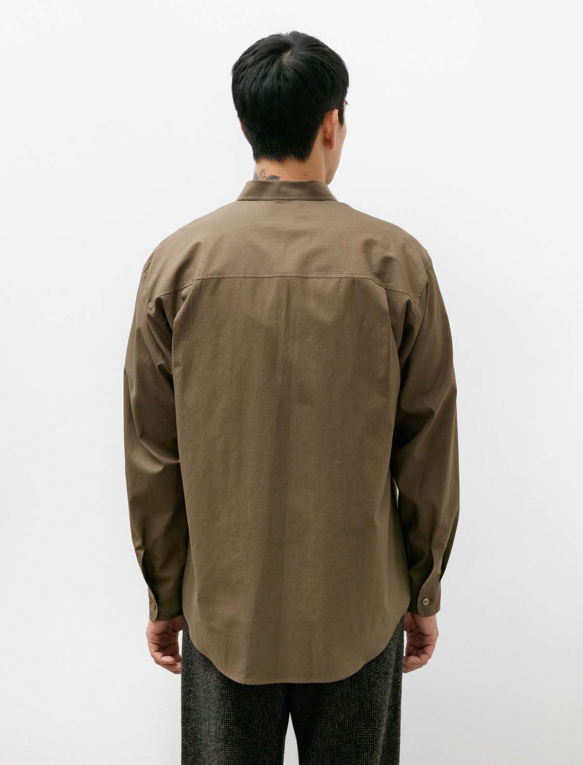 トップス Auralee WASHED FINX TWILL SHIRT #BROWN Auralee 'Washed Finx Twill Big Shirt' (Brown) – C'H'C'M'
