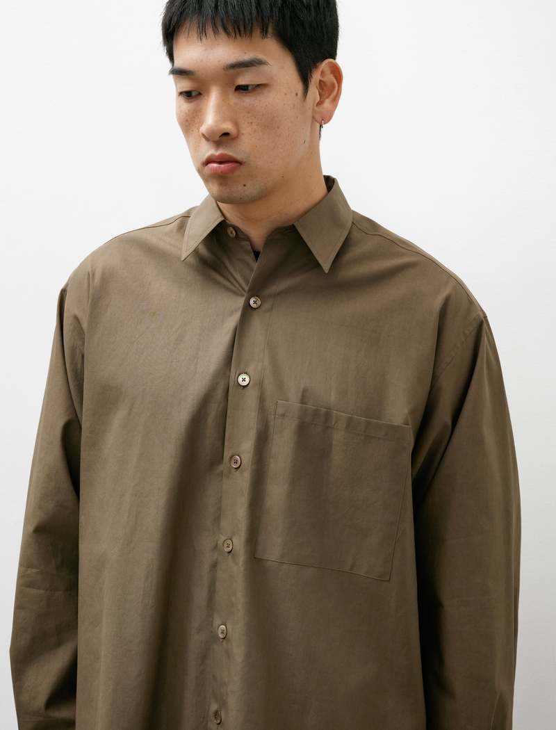 トップス FINX COTTON TWILL REGULAR COLLAR SHIRTS FINX COTTON TWILL REGULAR COLLAR SHIRTS