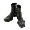 VTMNTS Neo Western Harness Ankle Boots - Matte Black - Thumbnail 1