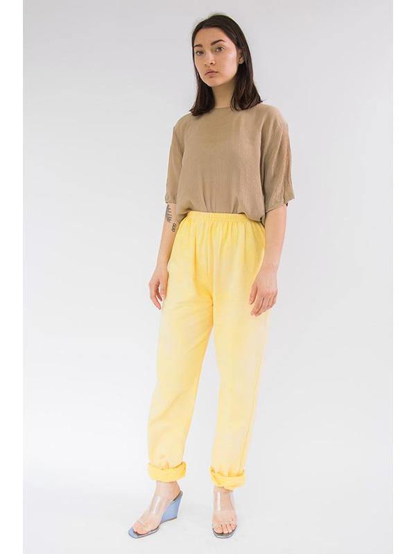 Audrey Louise Reynolds Organic Cotton Sweatpants - Yellow Audrey Louise Reynolds Organic Cotton Sweatpants - Yellow