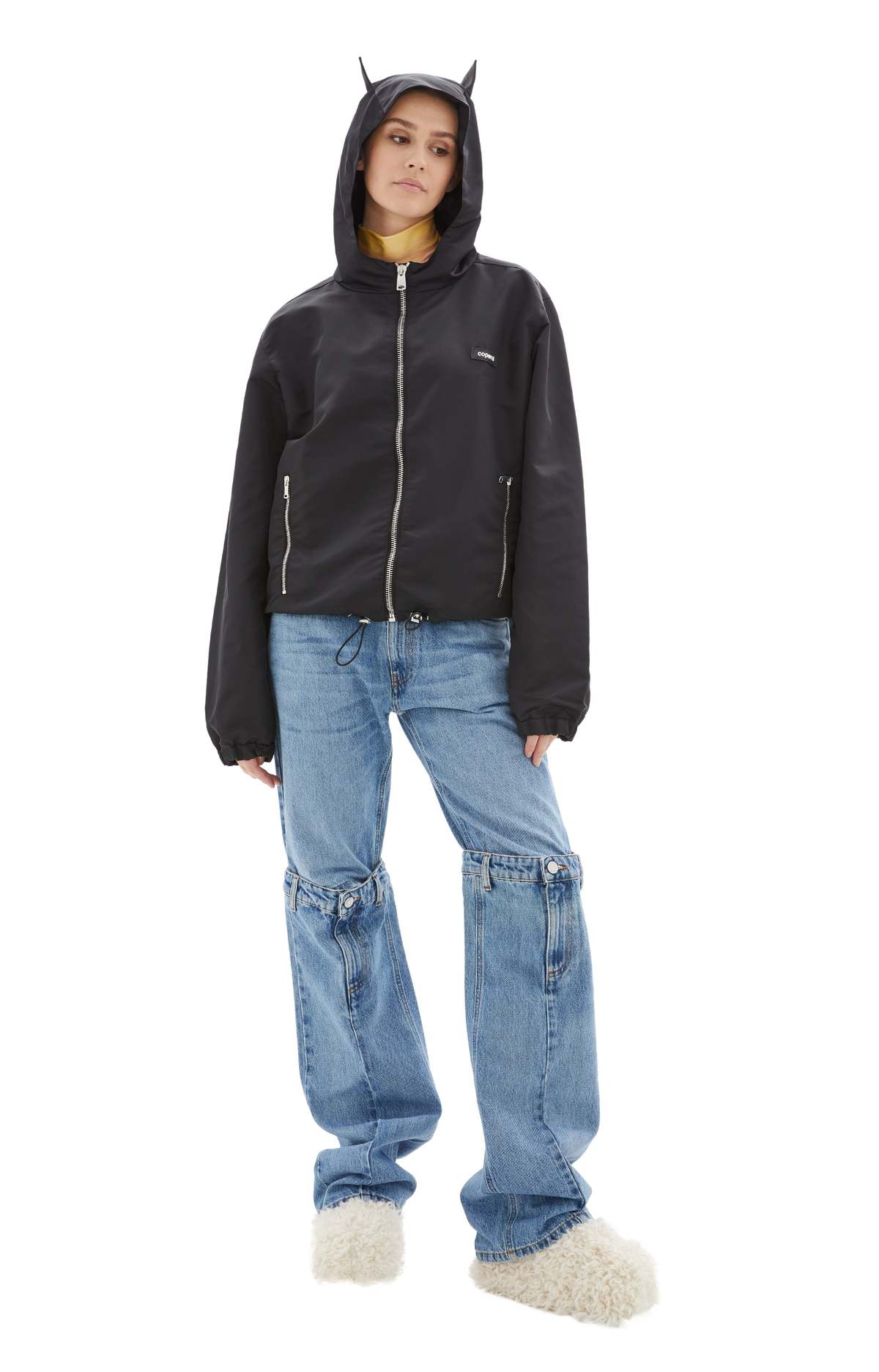 Coperni Horn Zipped Blouson Jacket - Black | Garmentory Coperni Horn Zipped Blouson Jacket - Black | Garmentory
