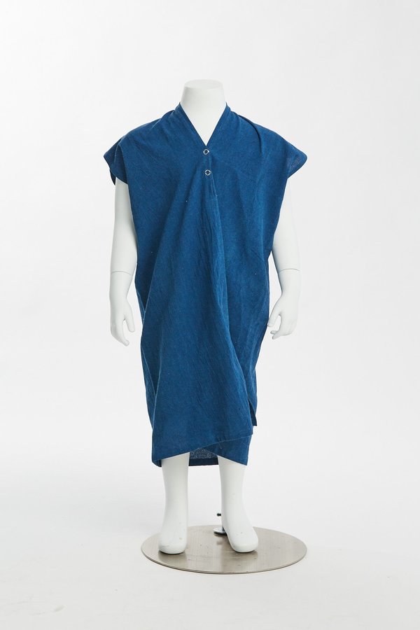 Kids Miranda Bennett Zero Waste Everyday Dress - Textured Cotton in Indigo Kids Miranda Bennett Zero Waste Everyday Dress - Textured Cotton in Indigo