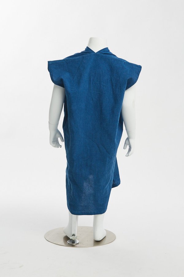 Kids Miranda Bennett Zero Waste Everyday Dress - Textured Cotton in Indigo Kids Miranda Bennett Zero Waste Everyday Dress - Textured Cotton in Indigo