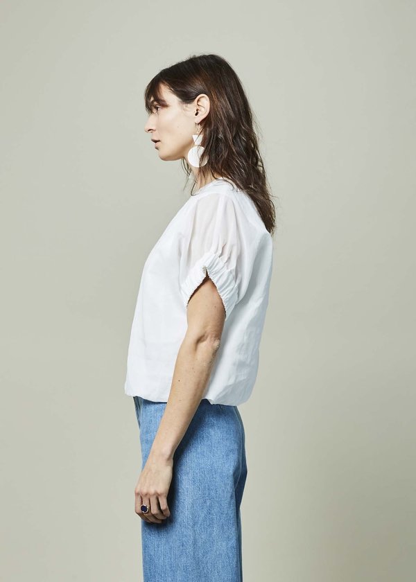 Nico Affogato Bubble Hem Top - White Nico Affogato Bubble Hem Top - White