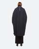 Helmut Lang Double Face Cocoon Coat - Charcoal - Thumbnail 5
