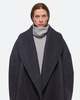 Helmut Lang Double Face Cocoon Coat - Charcoal - Thumbnail 6