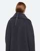 Helmut Lang Double Face Cocoon Coat - Charcoal - Thumbnail 7