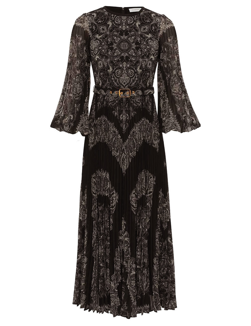 あみ様 0517 Sunray-Long-Sleeve-Midi-Dress-