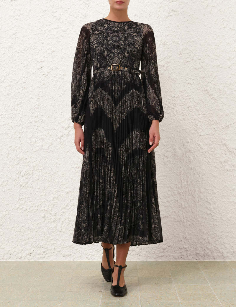 knee length dresses for ladies Burnout Sunray Midi Dress – The Harmonic