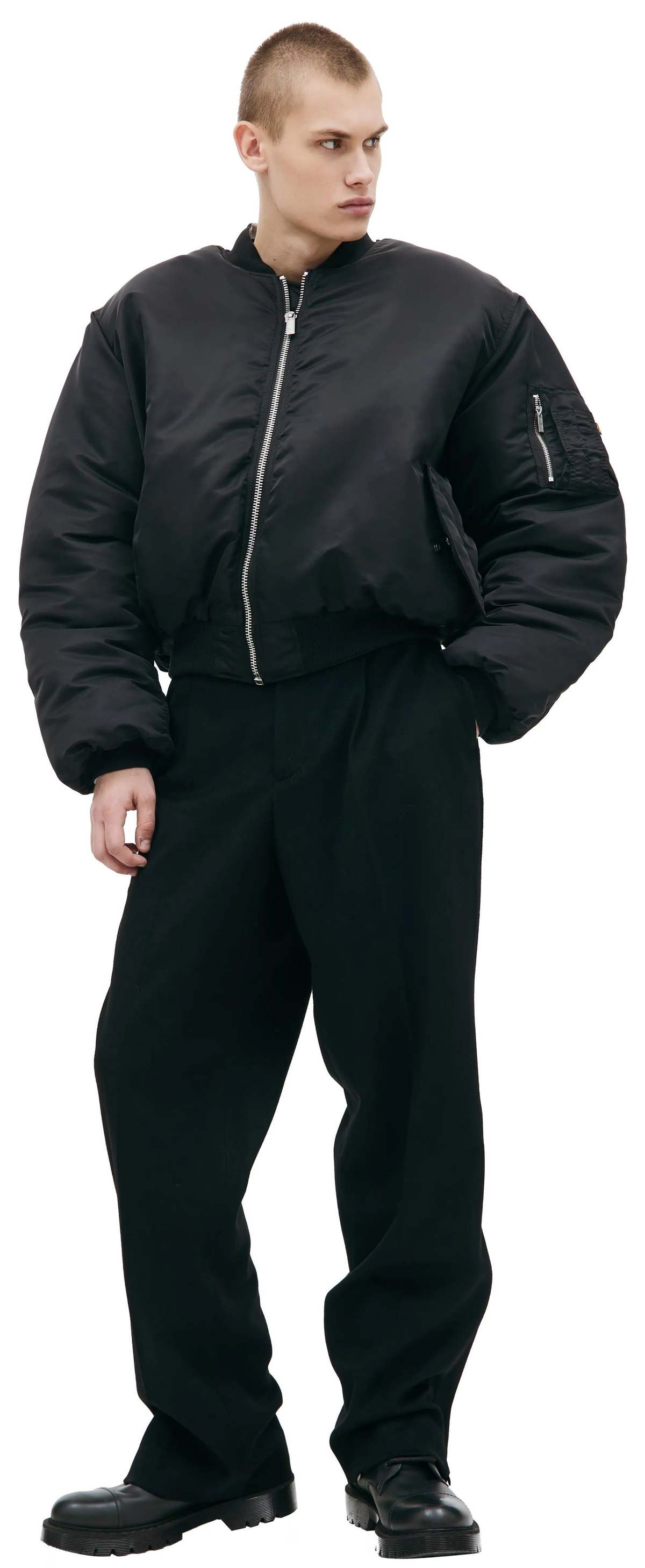 Vtm Racing Jacket VTMNTS X Alpha Industries Bomber Jacket - Black | Garmentory