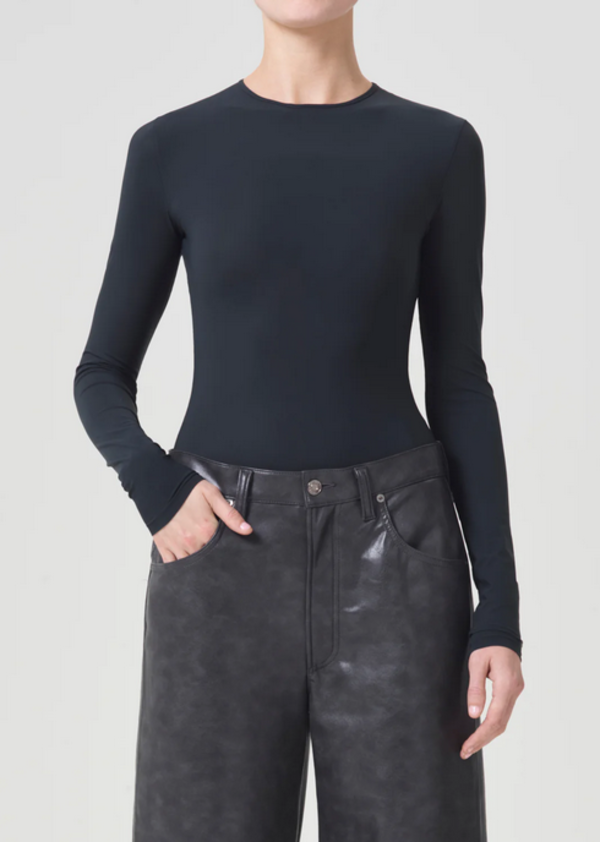 AGOLDE Aura LS Bodysuit - Granite