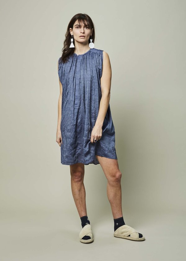 Nico Marfa Gathered Dress - Indigo Nico Marfa Gathered Dress - Indigo
