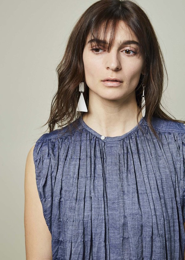 Nico Marfa Gathered Dress - Indigo Nico Marfa Gathered Dress - Indigo