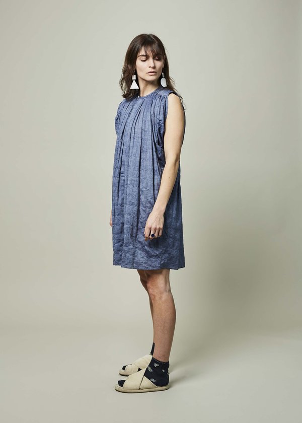 Nico Marfa Gathered Dress - Indigo Nico Marfa Gathered Dress - Indigo